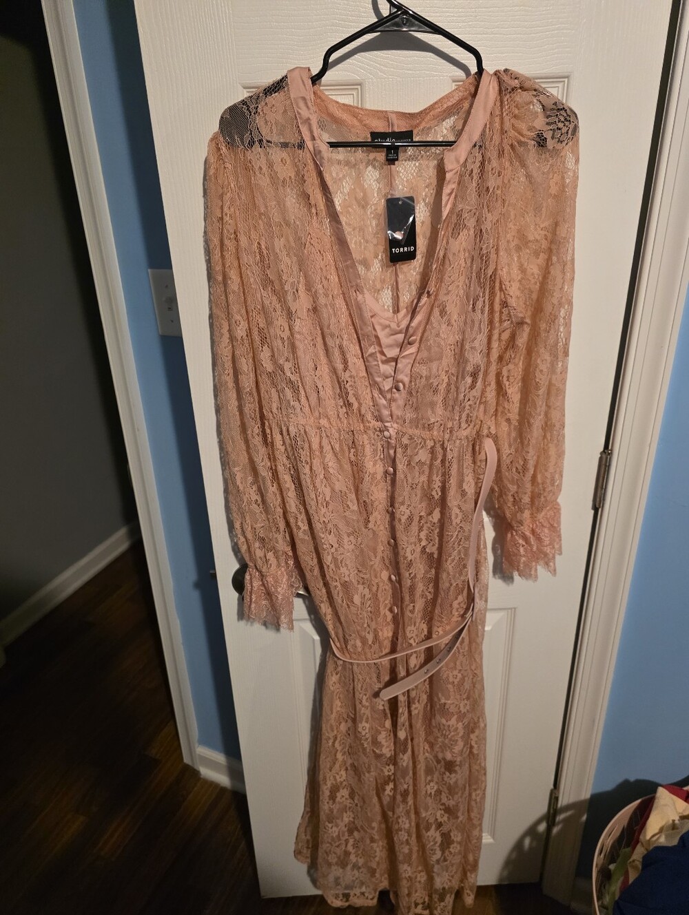 Torrid Studio Lace Button-Front Dress - Picture 3 of 6